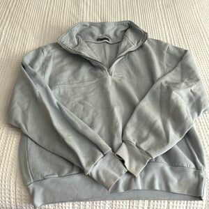 Brandy Melville Quarter Zip Blue